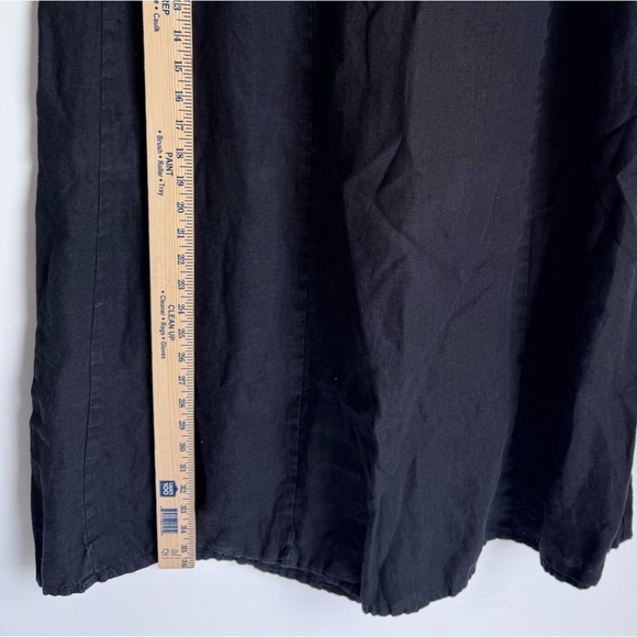 Flax Black A-Line Midi Skirt for Work - Picture 8 of 8